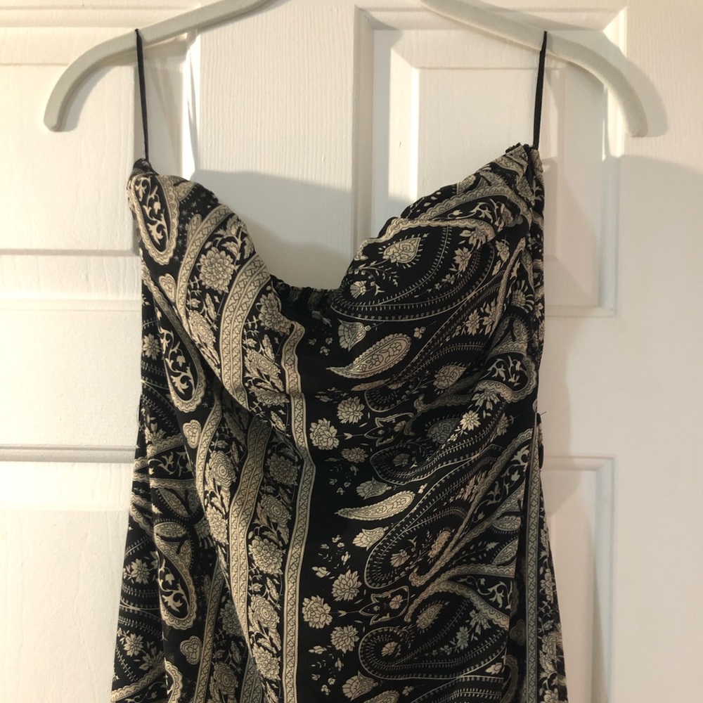 Black Strapless Maxi Dress